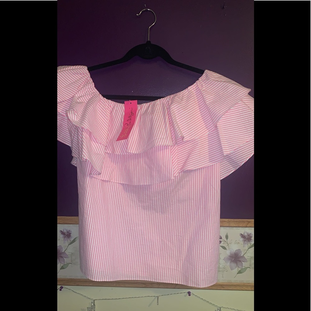 Lilly Pulitzer One Shoulder Top